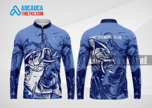 Mẫu áo đấu câu cá CLB Kiên Giang màu xanh tím than thiết kế chất lượng CAT39