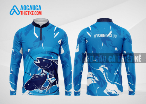 Mẫu áo đồng phục câu cá CLB Lạng Sơn màu xanh da trời thiết kế miễn phí CAT42